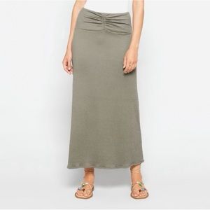 Kaileigh | Ruched Maxi Skirt